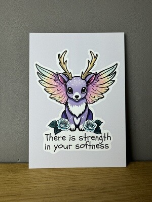 Strength in your softness - Postkarte