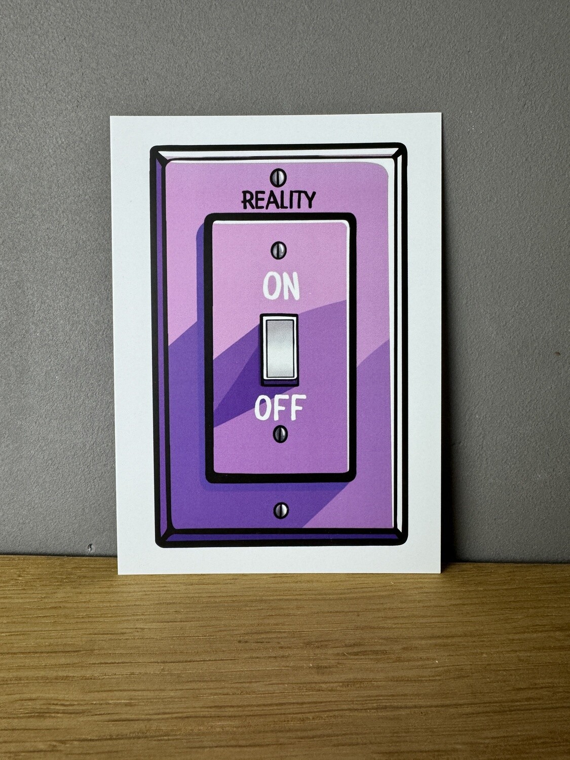 Reality On / Off - Postkarte
