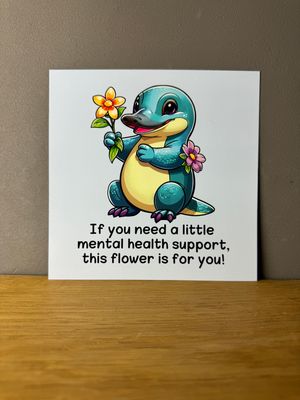 Mental Health Support Platypus - Print mittelgroß