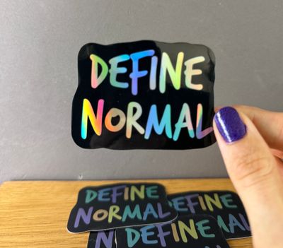 Define Normal - Holografischer Sticker
