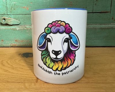 Smash the patriarchy Schaf 🐑 Tasse