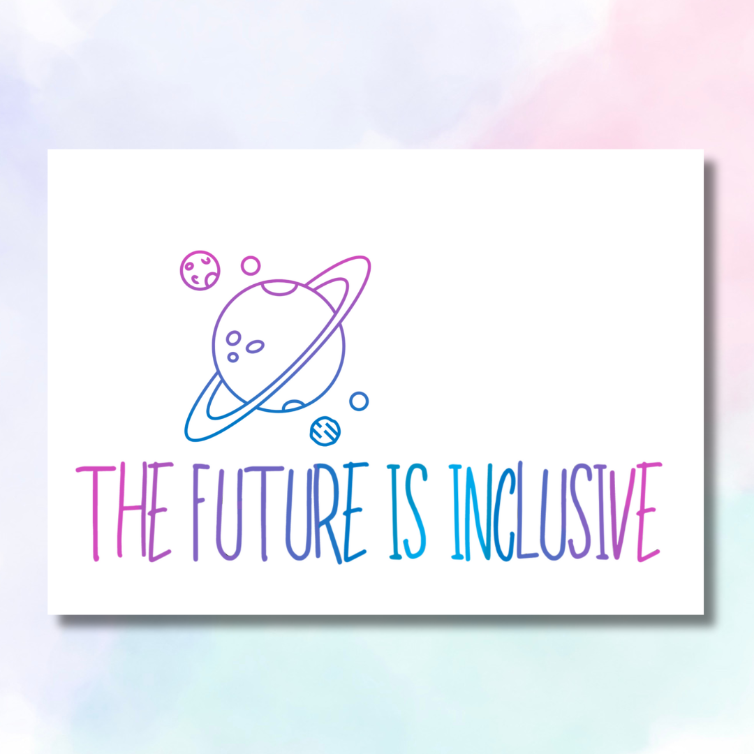The future is inclusive - Postkarte