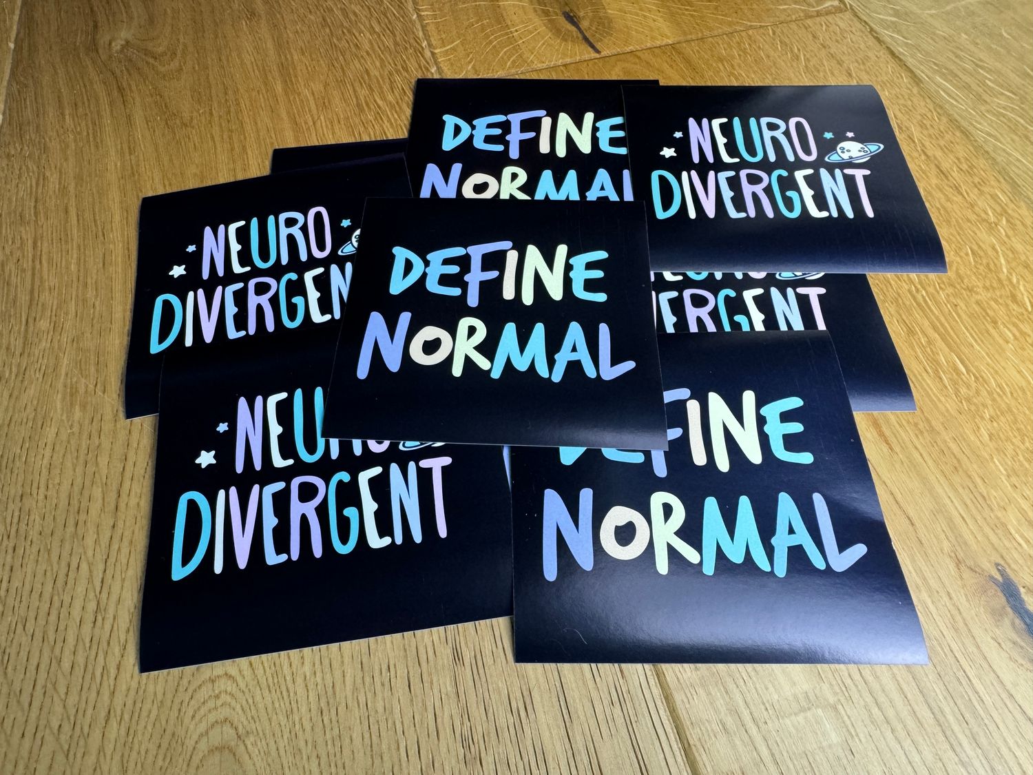Neurodivergent • Define Normal • ADHS - Paper Sticker