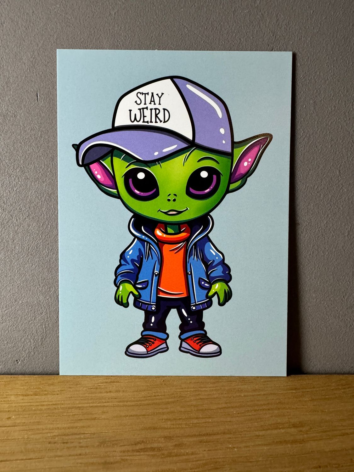 Stay Weird Alien - Postkarte 👽