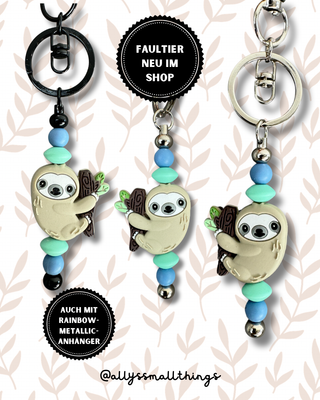 Happy Sloth - Schlüsselanhänger Faultier