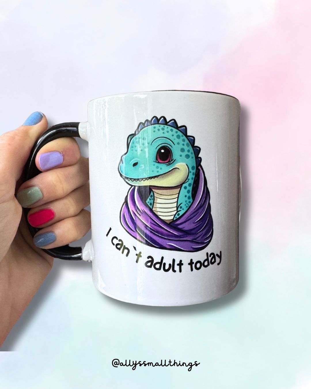 I can’t adult today Dinosaurier - Tasse