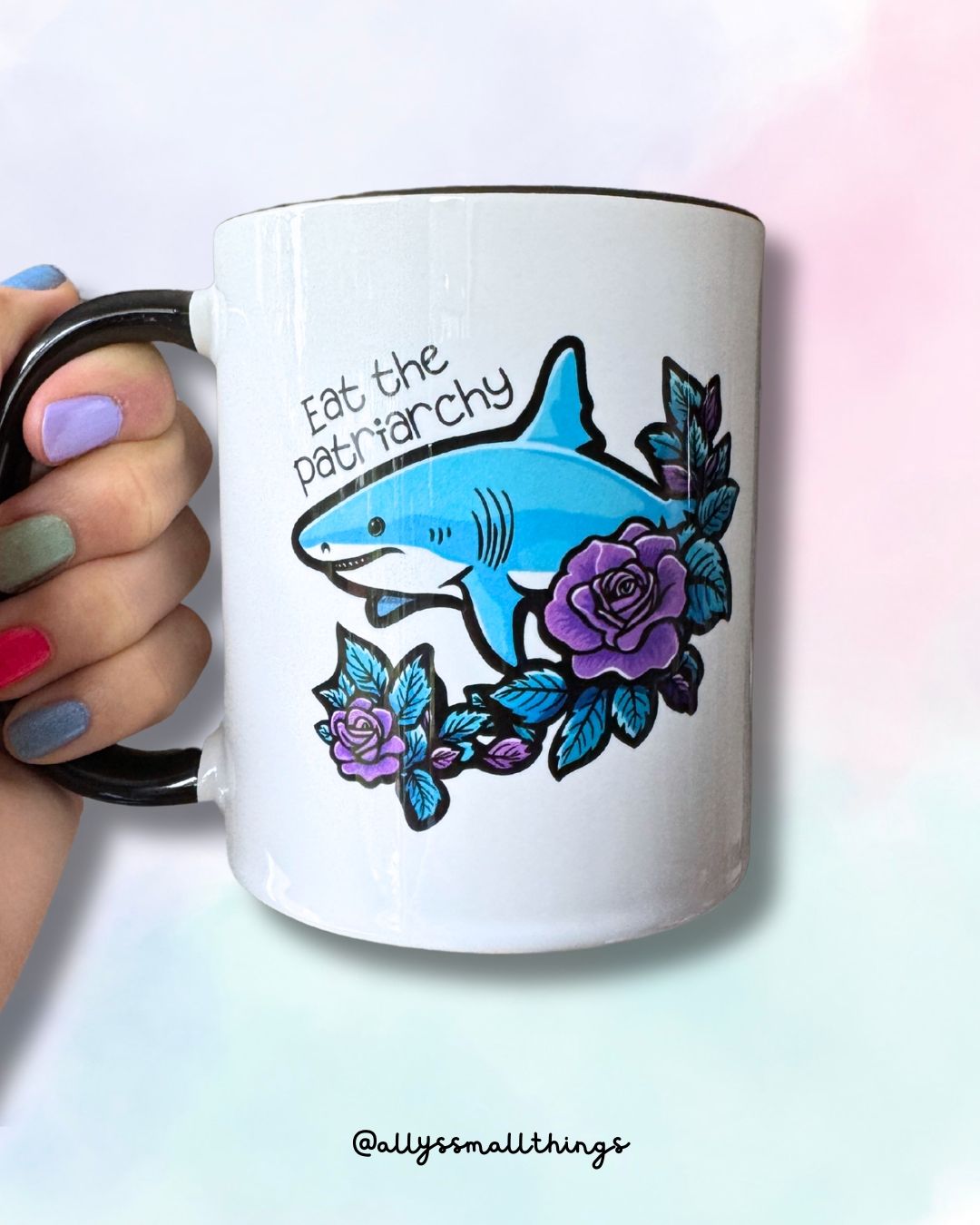 Eat the patriarchy Hai 🦈 - Tasse