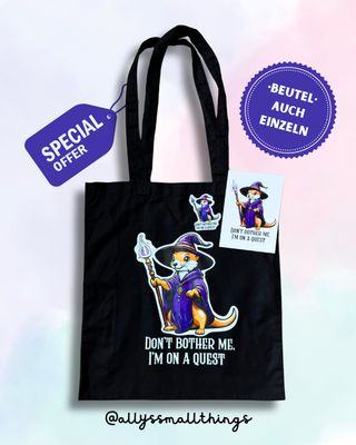 On a Quest Wiesel Magic 🪄 - Beutel, Tasche Fairtrade Zauberer