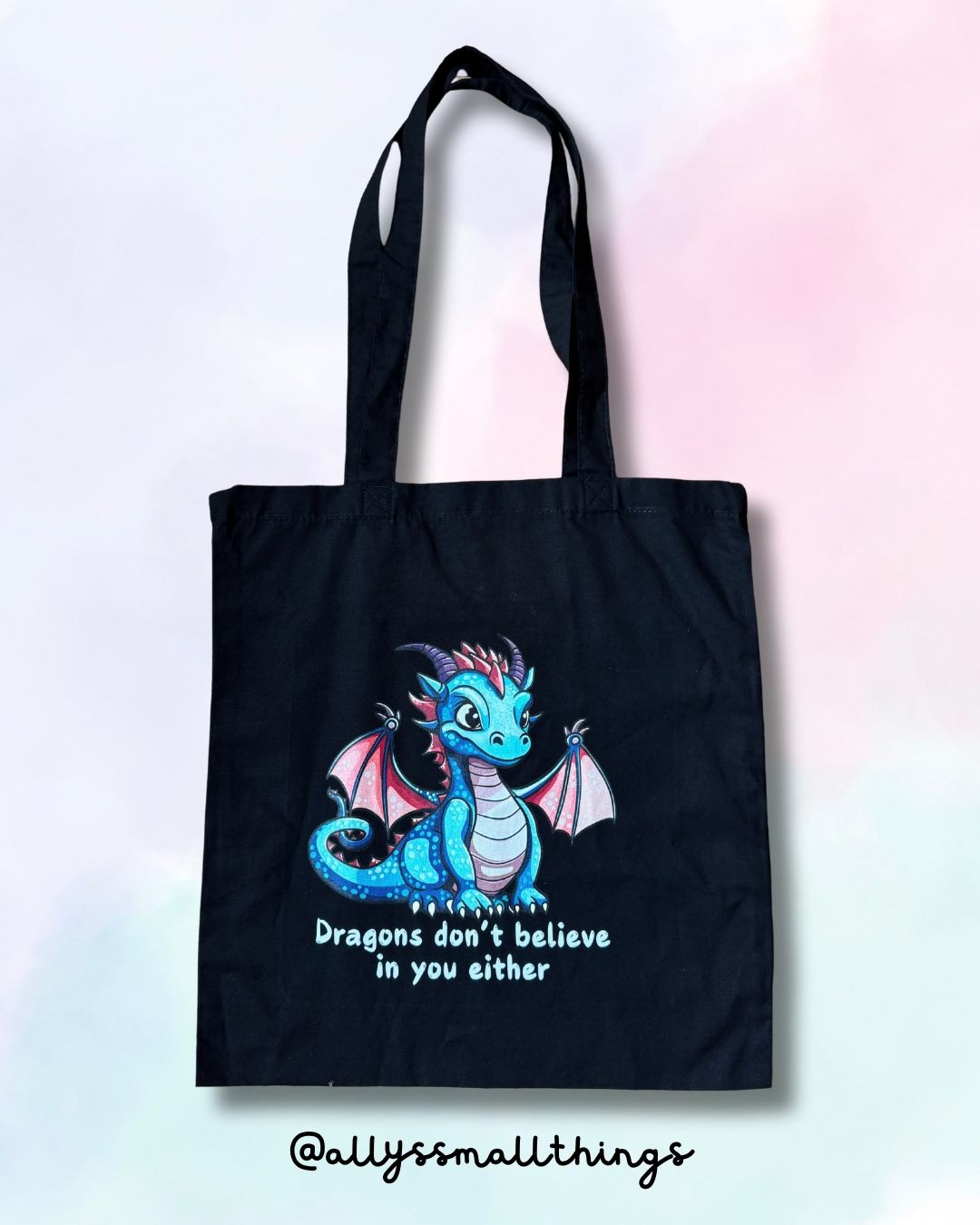 Dragons don’t believe in you Drache - Beutel, Tasche Fairtrade Drachi