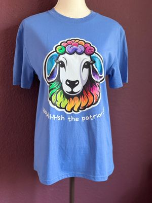 Smash the patriarchy Schaf 🐑 T-Shirt, Shirt Bio, Fairtrade, Regenbogen