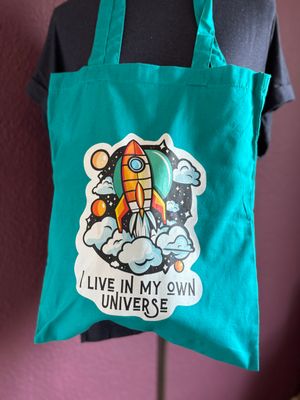My own universe Rakete đ Beutel, Tasche Fairtrade, Universum, Weltall