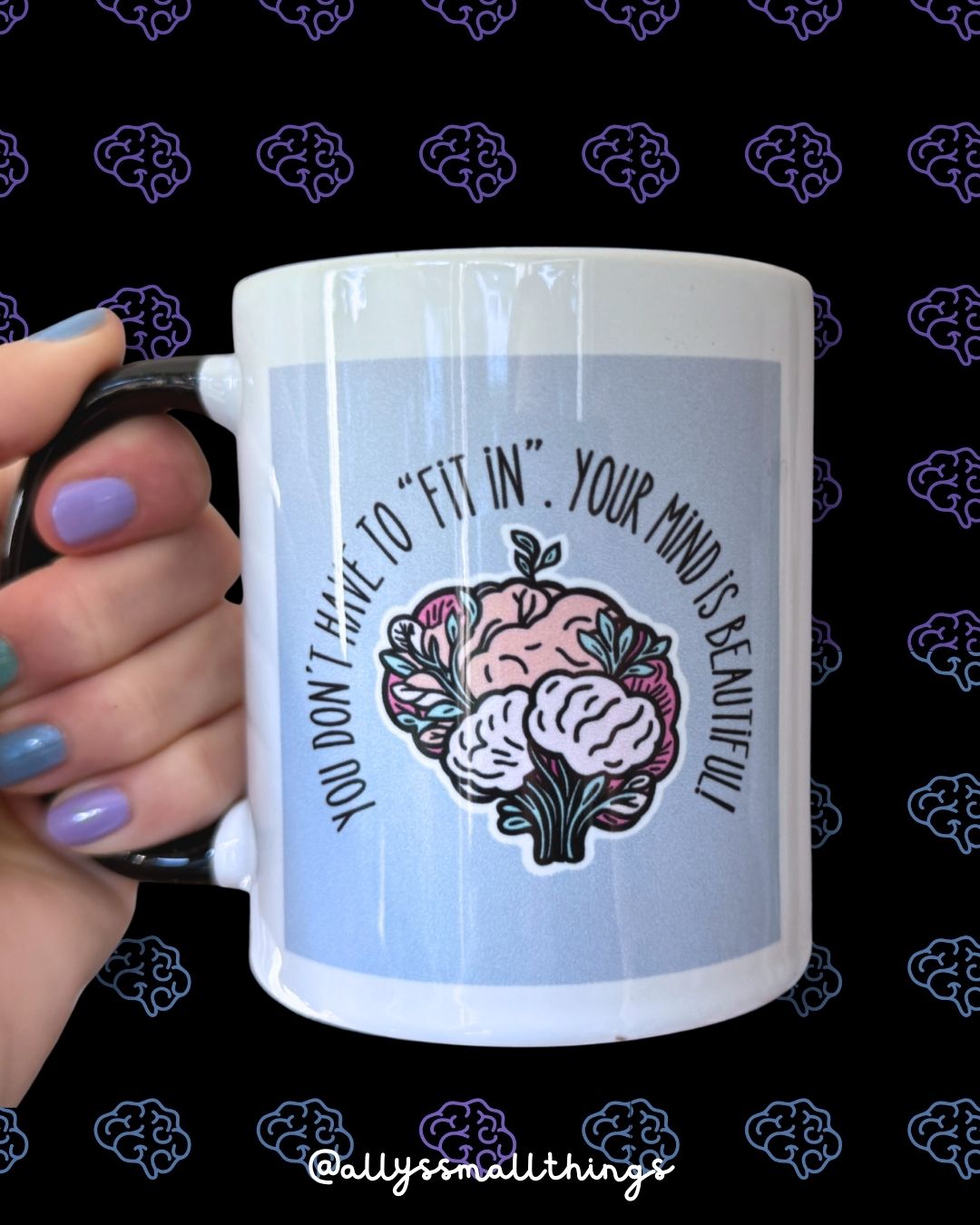Beautiful mind 🩵 Tasse Neurodivergent Mental Health, Gehirn, Overthinker