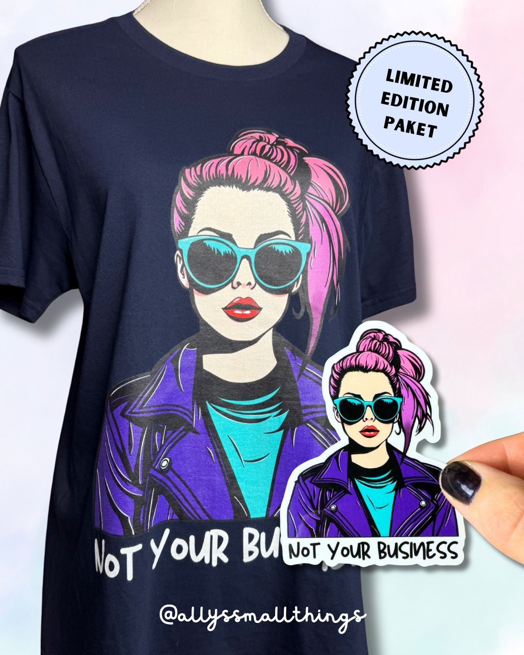 Not your business ⚡️ T-Shirt, Shirt Bio, Fairtrade, Feminist