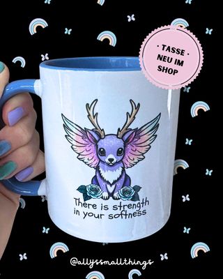 Strength in your softness Wolpertinger ✨ Tasse Motivation, Fantasy Strength in your softness Wolpertinger ✨ Tasse Motivation, Fantasy