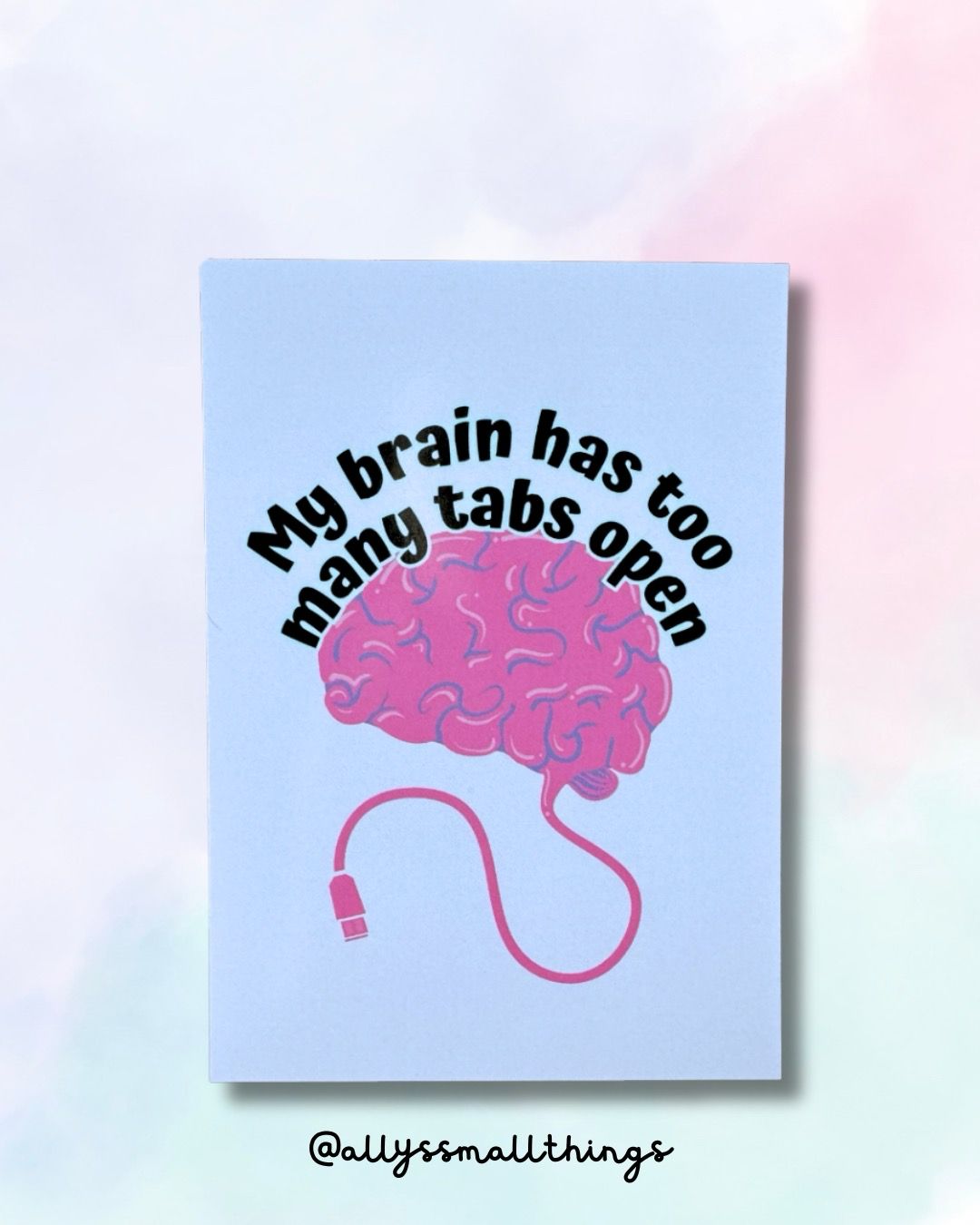 My brain / too many tabs 🧠 Postkarte, neurodivergent, ADHS
