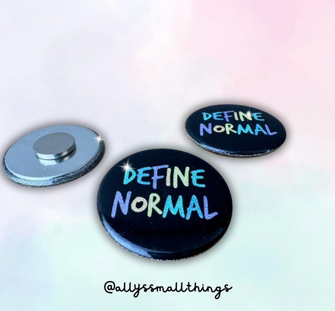 Define Normal - Glitzer ​Power Magnet, Magneten, Regenbogen🌈✨