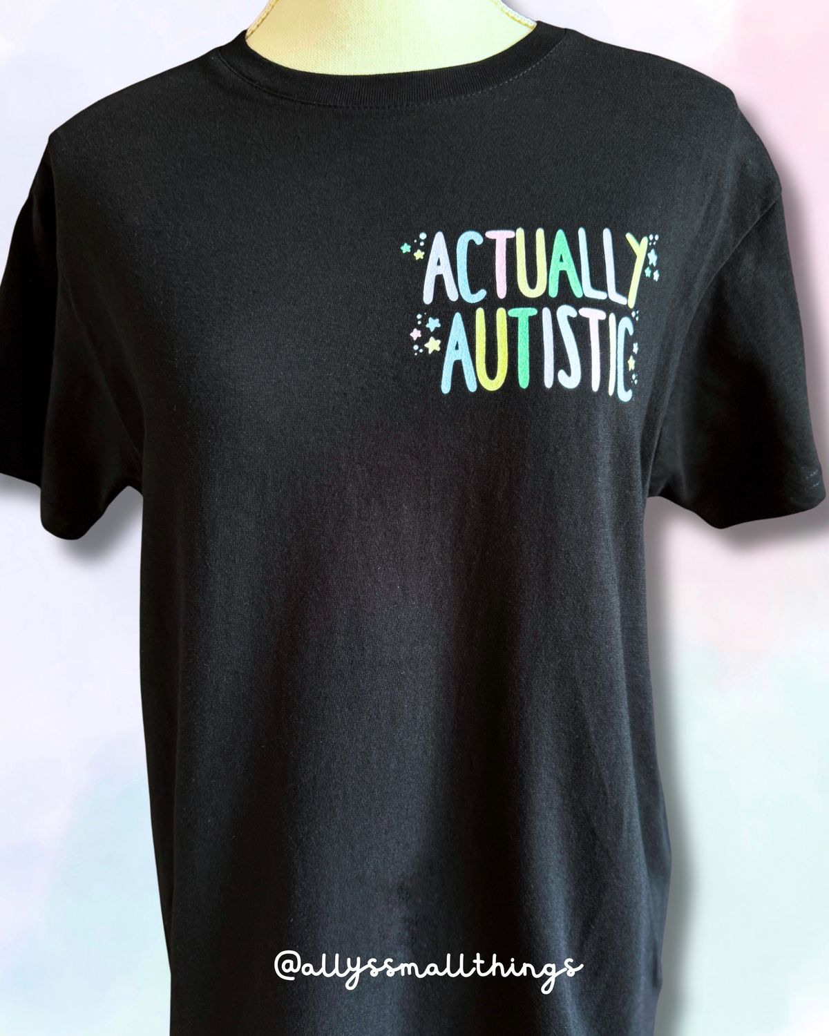 Actually Autistic - T-Shirt, Shirt Bio, Fairtrade, Neurodivergent, Autismus