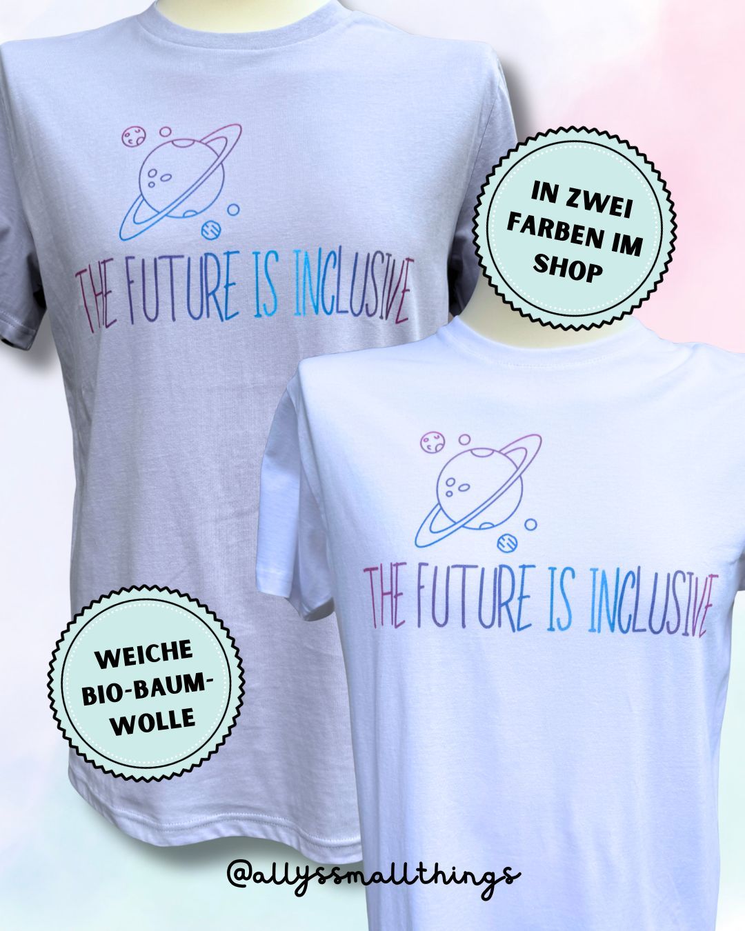 Future is inclusive - T-Shirt, Shirt, Fairtrade, Vegan, Feminist