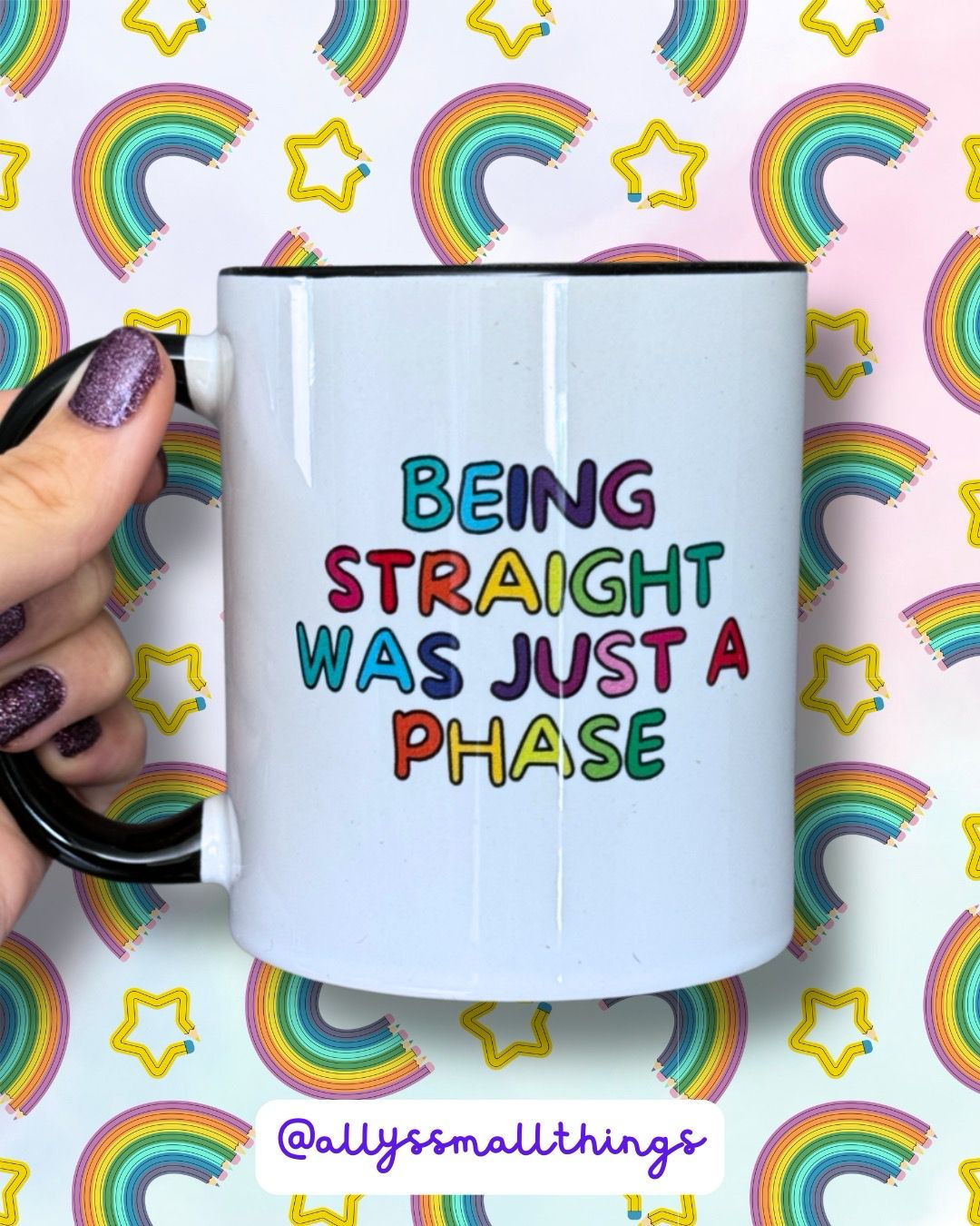 Just a phase 🌈 Tasse Pride, Queer, Regenbogen, not straight