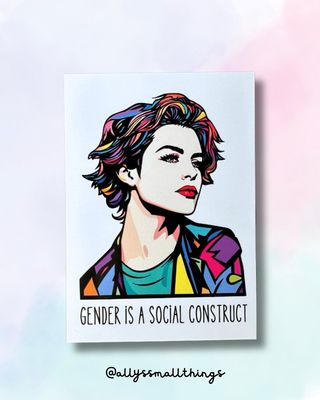 Gender is a social construct - Postkarte Gender is a social construct - Postkarte