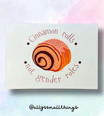 Cinnamon rolls not gender roles - Postkarte Cinnamon rolls not gender roles - Postkarte