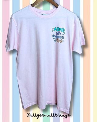 ADHD Club ✌🏻 T-Shirt, Shirt, Fairtrade, ADHS, Neurodivergent