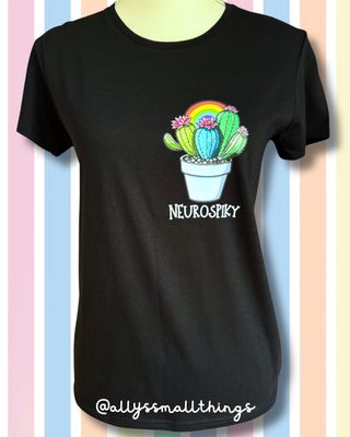 Neurospiky Kaktus 🌵 Womxn Shirt, T-Shirt, Neurodivergent, Bio-Baumwolle