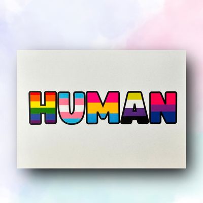 Human - Pride Flags - Postkarte 🏳️‍🌈🏳️‍⚧️