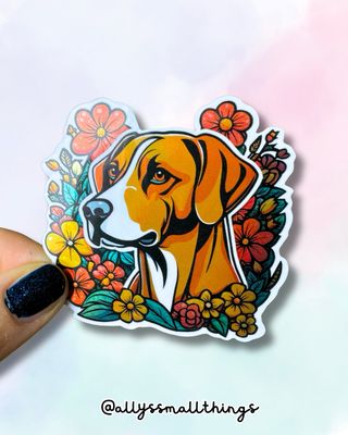 Doglove Hund - Holografischer Sticker