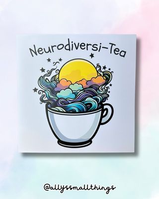 Neurodiversi-Tea - Großer Print, Postkarte, Neurodivergent, ADHS, Autismus Neurodiversi-Tea - Großer Print, Postkarte, Neurodivergent, ADHS, Autismus