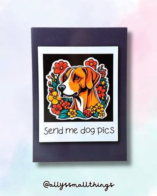 Send me dog pics Postkarte 🐕 Hund, Tiere, Hunde, Foto