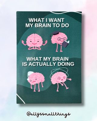 Me and my brain - Postkarte Me and my brain - Postkarte