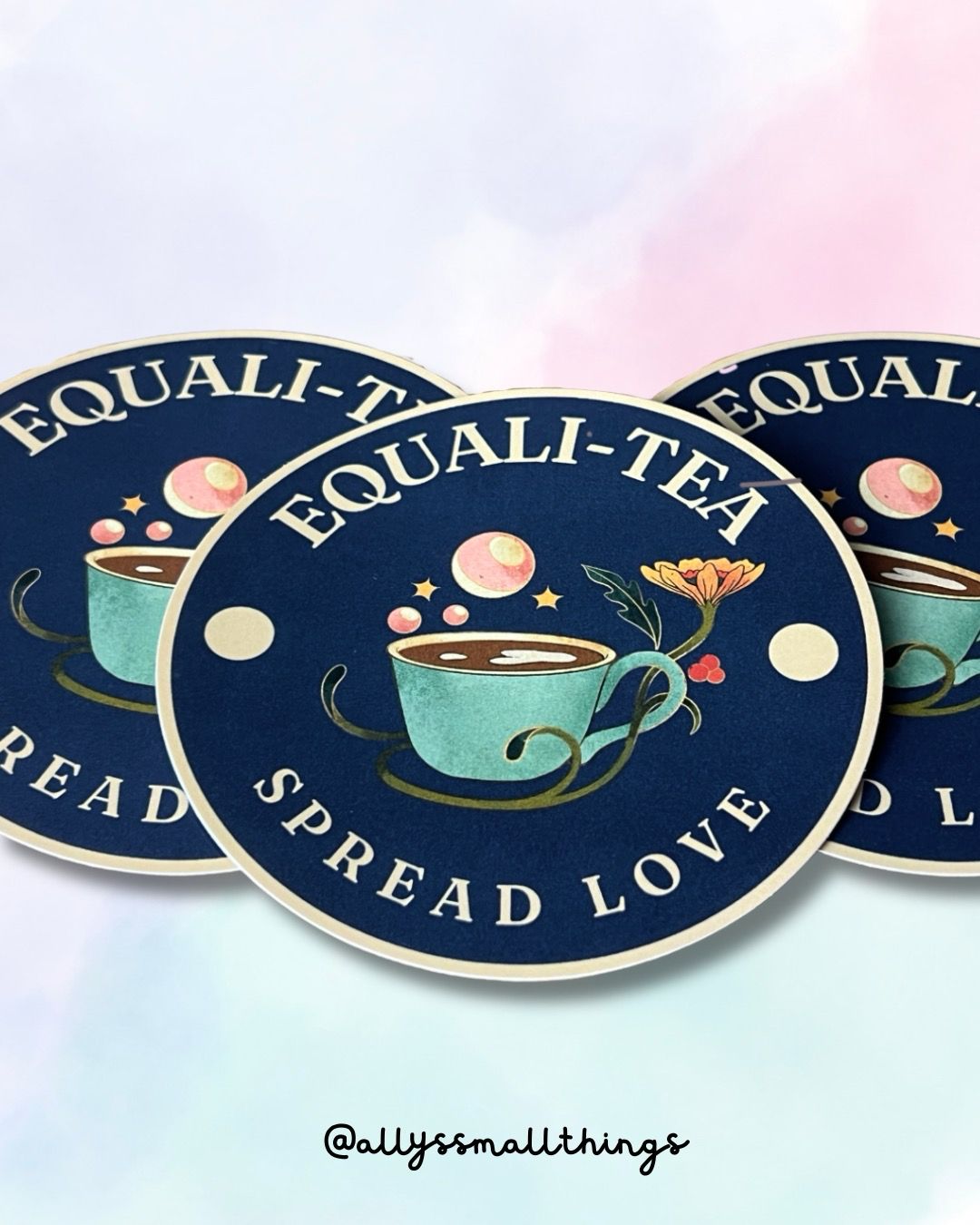 Equality Tea! Sticker Groß, Pride, Ally, Queer, Feminist