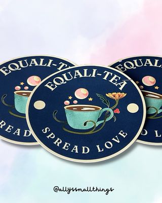 Equality Tea! Sticker Groß, Pride, Ally, Queer, Feminist Equality Tea! Sticker Groß, Pride, Ally, Queer, Feminist