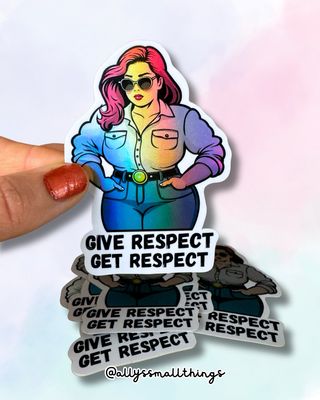 Respect! Sticker Women, Feminist, Mental Health, Ally