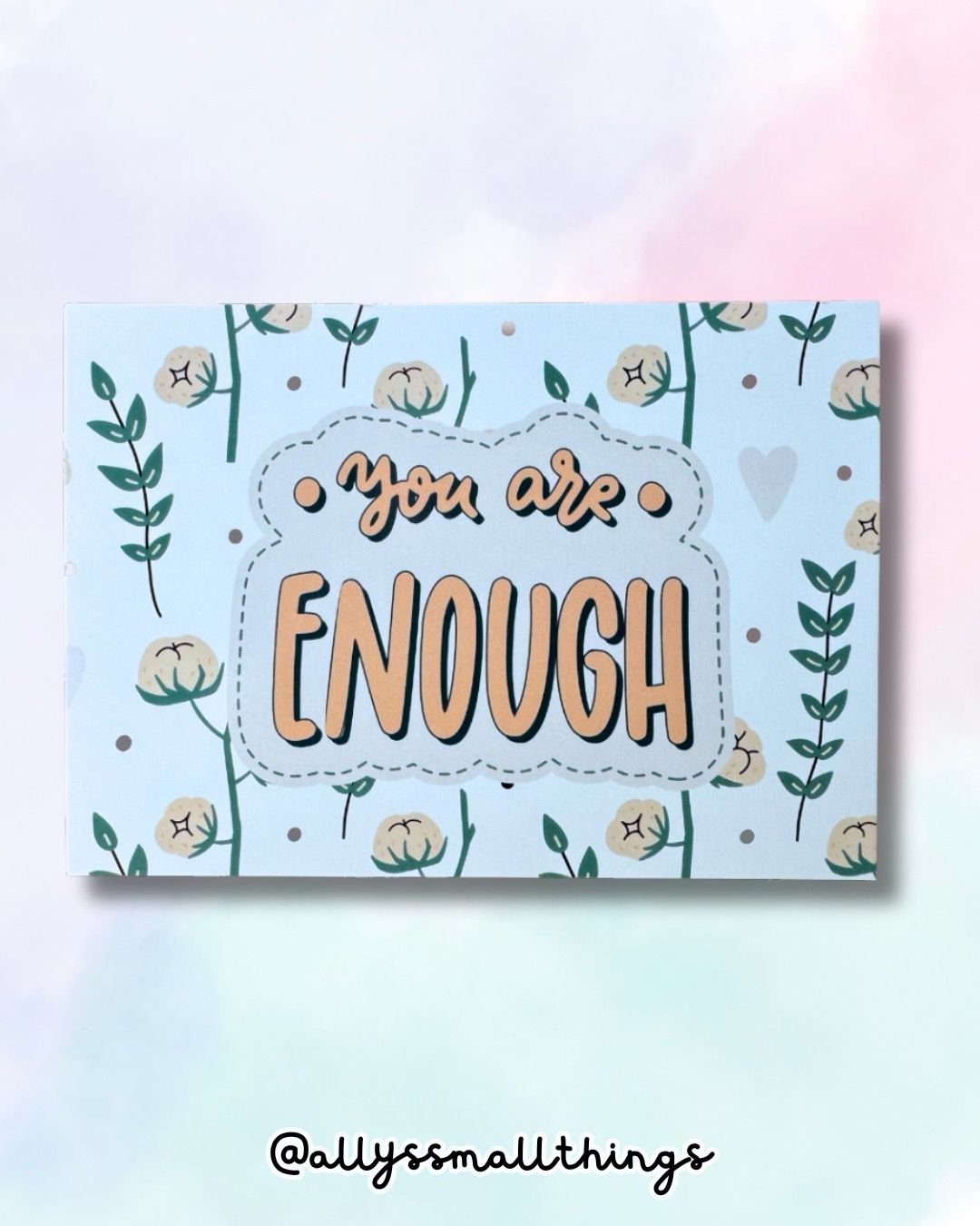 You are enough Postkarte 🧡 Mental Health, Overthinker, Mut, Motivation