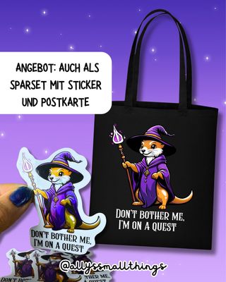 On a Quest Wiesel Magic 🪄 - Beutel, Tasche Fairtrade Zauberer