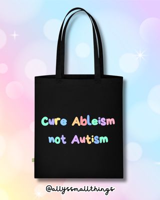 Cure Ableism not Autism 💫 Beutel, Tasche, Autismus, Neurodivergent