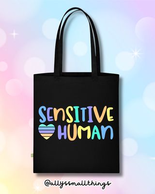 Sensitive Human 💫 Beutel, Tasche, Autismus, Neurodivergent, ADHS, Hochsensibel
