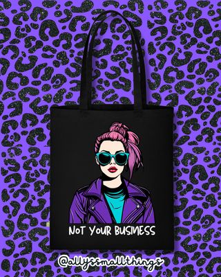Not your business ⚡️ Beutel, Tasche, Feminist, Punk, Smash the patriarchy