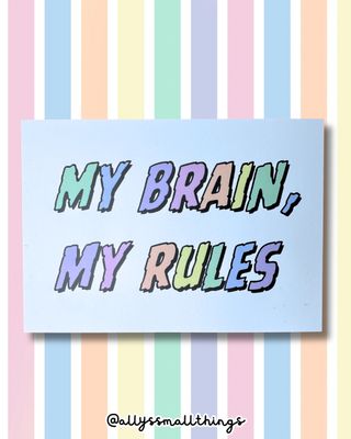 My brain, my rules 🧠 Postkarte, neurodivergent, ADHS, Autismus, Mental Health My brain, my rules 🧠 Postkarte, neurodivergent, ADHS, Autismus, Mental Health