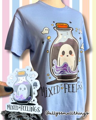 Mixed Feeling Geist T-Shirt 👻 Gespenst, Mental Health, Shirt, Fairtrade