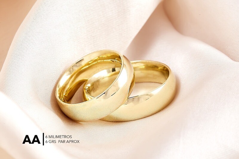 Argollas Oro 10K