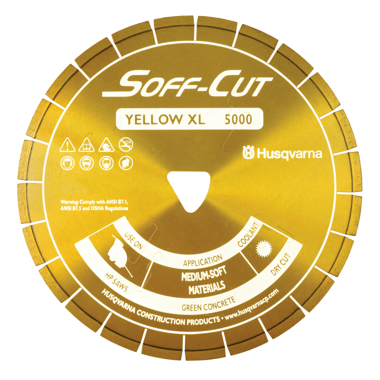 Husqvarna ELITE SOFF-CUT XL 5000 with Skid Plate Diamond Blade