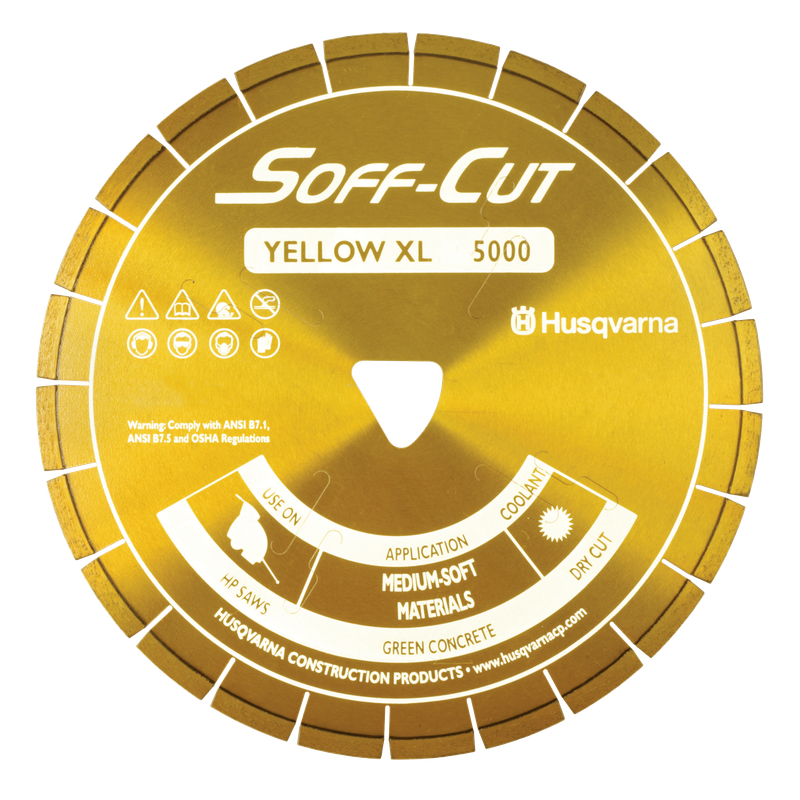 Husqvarna ELITE SOFF-CUT XL 5000 with Skid Plate Diamond Blade