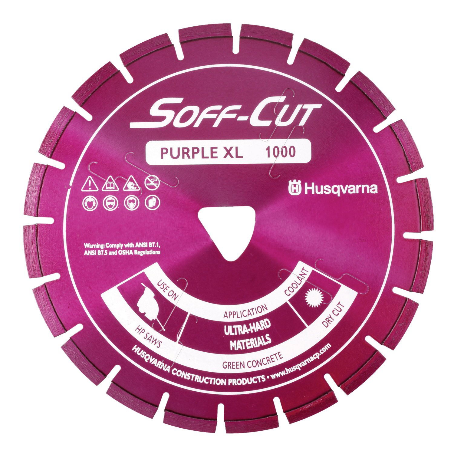 Husqvarna ELITE SOFF-CUT XL 1000 with Skid Plate Diamond Blade