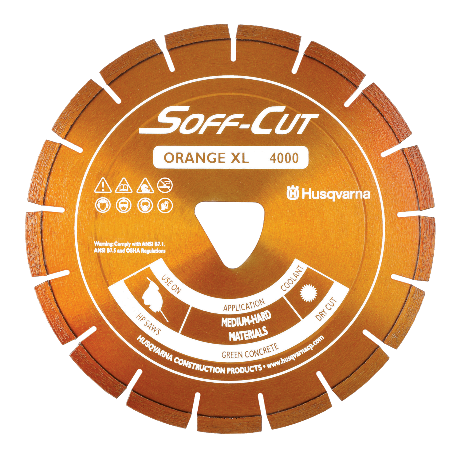 Husqvarna ELITE SOFF-CUT XL 4000 with Skid Plate Diamond Blade
