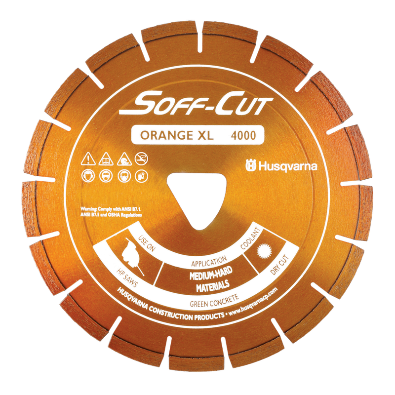 Husqvarna ELITE SOFF-CUT XL 4000 with Skid Plate Diamond Blade