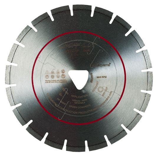 Husqvarna FLX 3000 Series Red with Skid Plate Diamond Blade