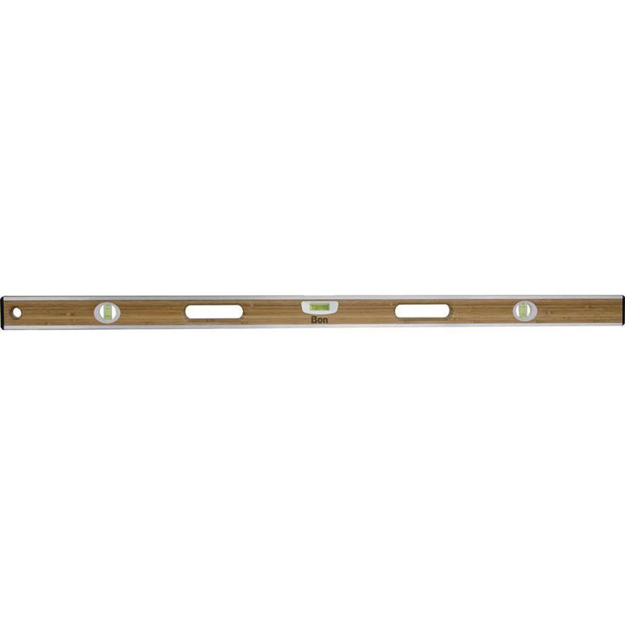 Bon Tool Aluminum Bound Bamboo Wood Level
